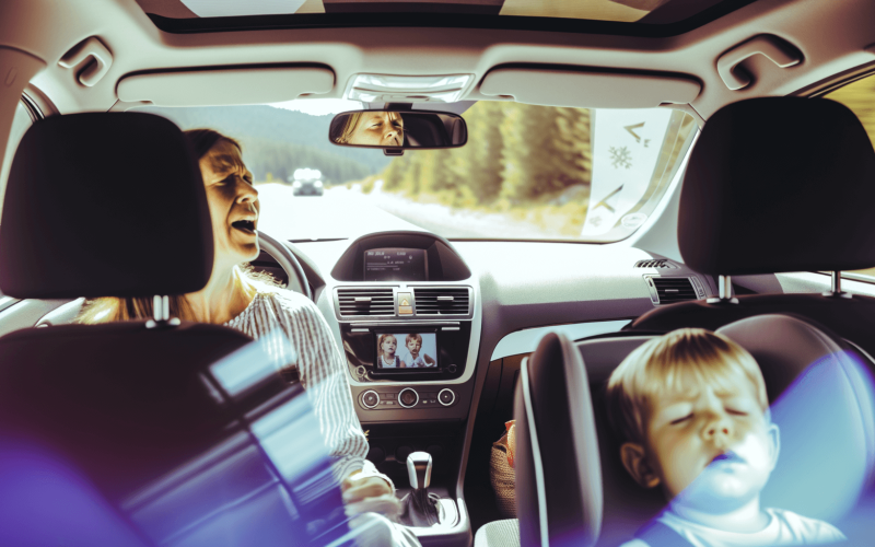 Mama v aute nahlas zazpivala a zachranila odpoledni spanek s 1762956045782