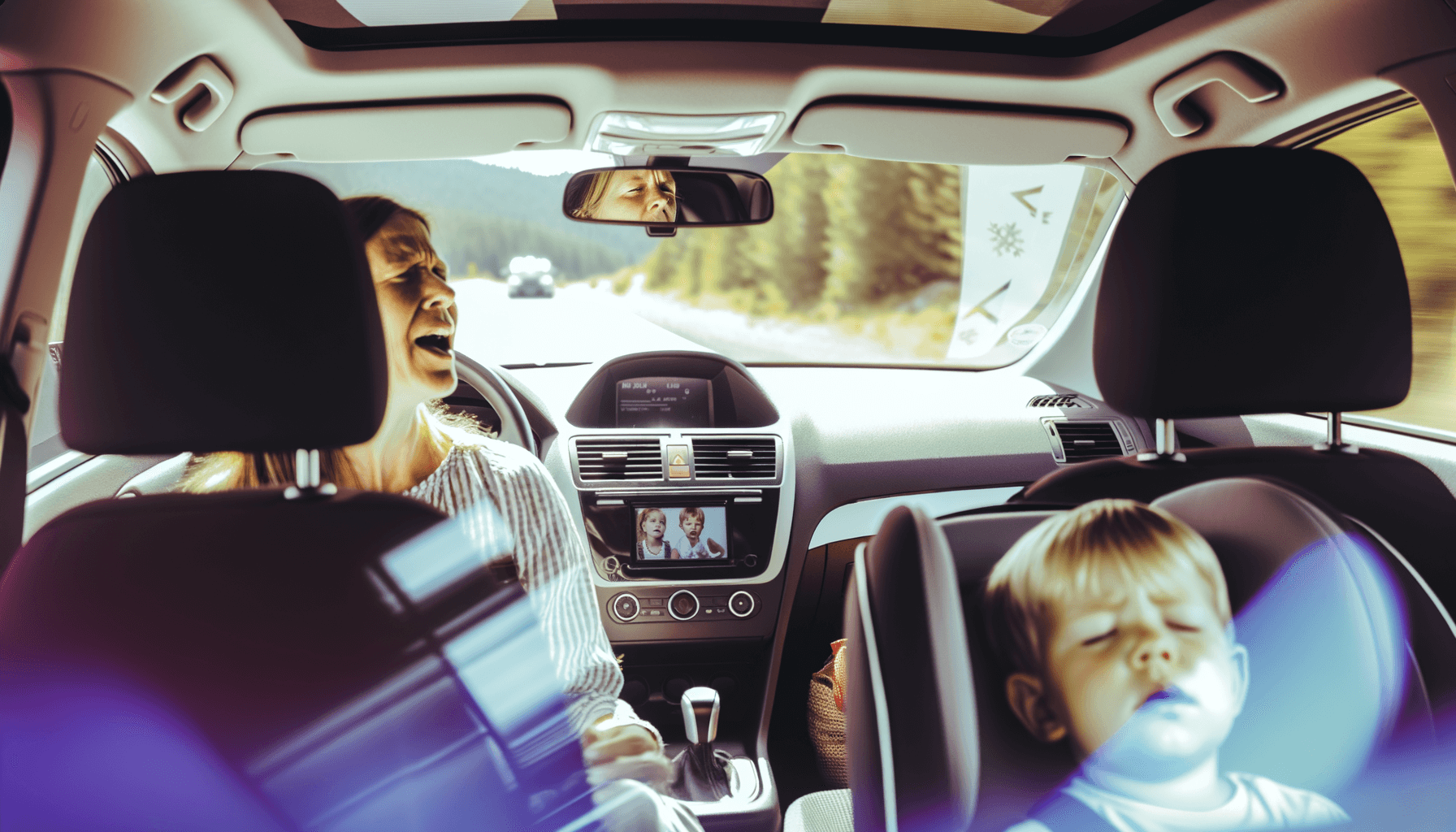 Mama v aute nahlas zazpivala a zachranila odpoledni spanek s 1762956045782